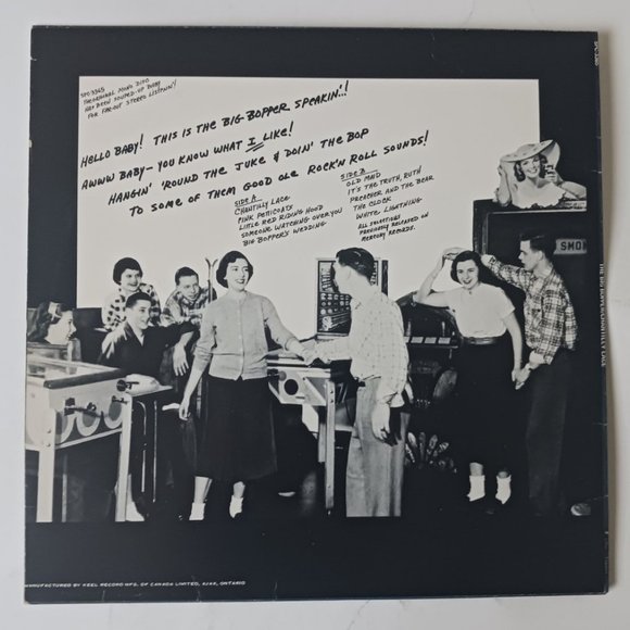 Vintage The Big Bopper Chantilly Lace vinyl record, 1973 reissue Pickwick - Picture 3 of 10